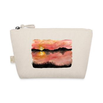 Painted Sunset Watercolor/Ink - Organic Pouch - nature - Front