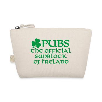 Funny beer pubs the official sunblock of Ireland - Organic Pouch - nature - Front