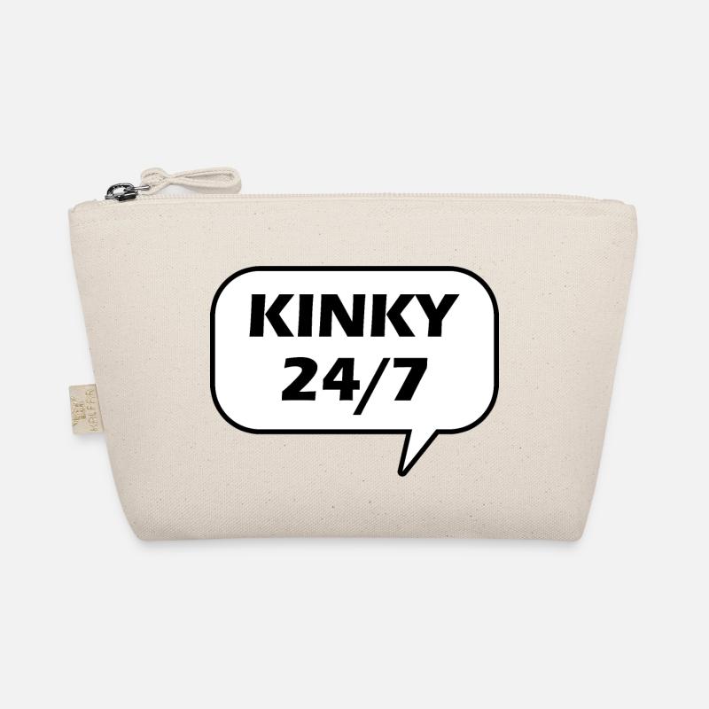 Text kinky vierundzwanzig sieben Bio-Täschchen