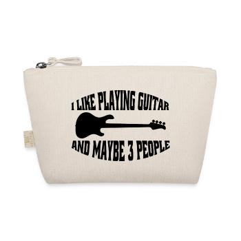 Gitarre Musiker Gitarrist Musik Gitarristin Band - Bio-Täschchen - Natur - Vorne