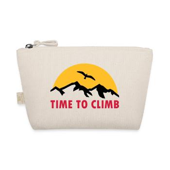 Time to climb (Berge, Sonne im Hintergrund, Vogel) - Bio-Täschchen - Natur - Vorne