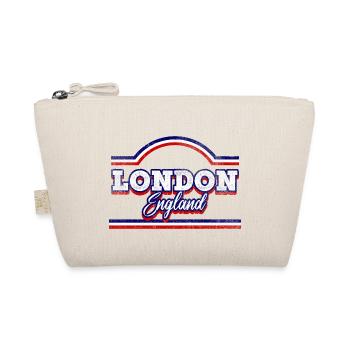 London England UK City Font Vintage Retro - Organic Pouch - nature - Front
