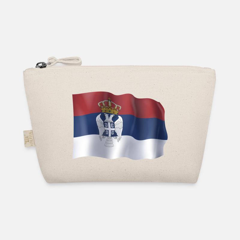 Drapeau flottant de la Serbie Trousse biologique