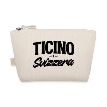 Ticino Svizzera Vintage Typografie Design - Bio-Täschchen - Natur - Vorne