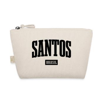 Santos Brasil Bold Schriftzug - Bio-Täschchen - Natur - Vorne