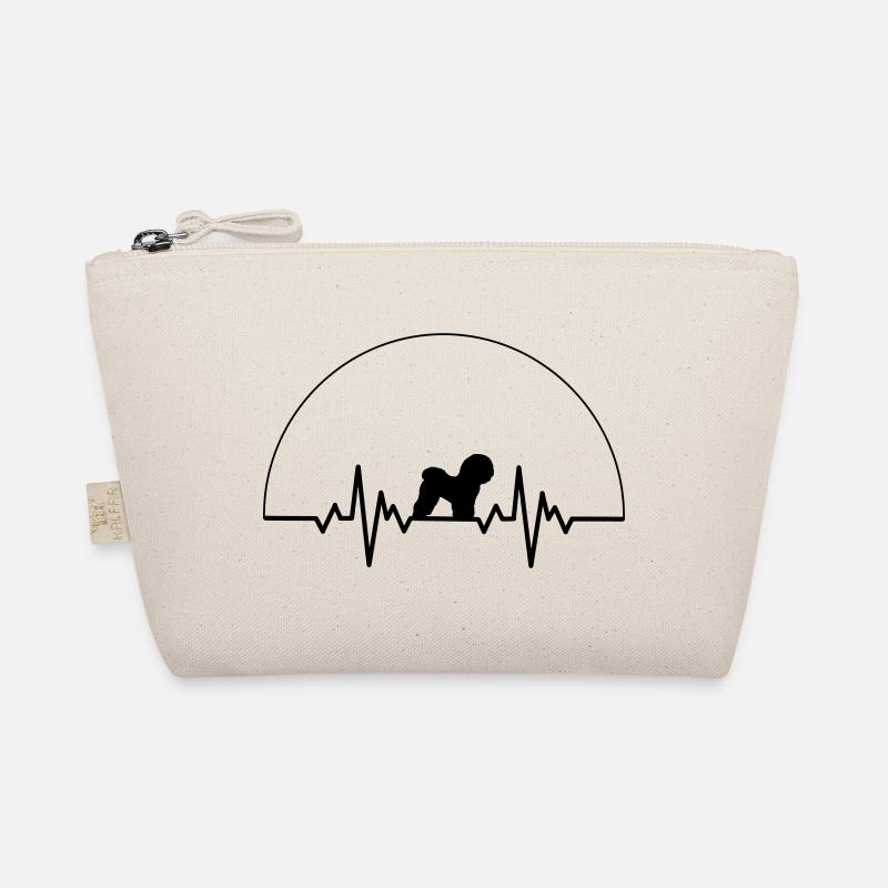 Herzschlag Bichon Frisé Bio-Täschchen