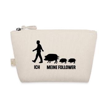 Ich Meine Follower Schweine Landwirt Bauer - Bio-Täschchen - Natur - Vorne
