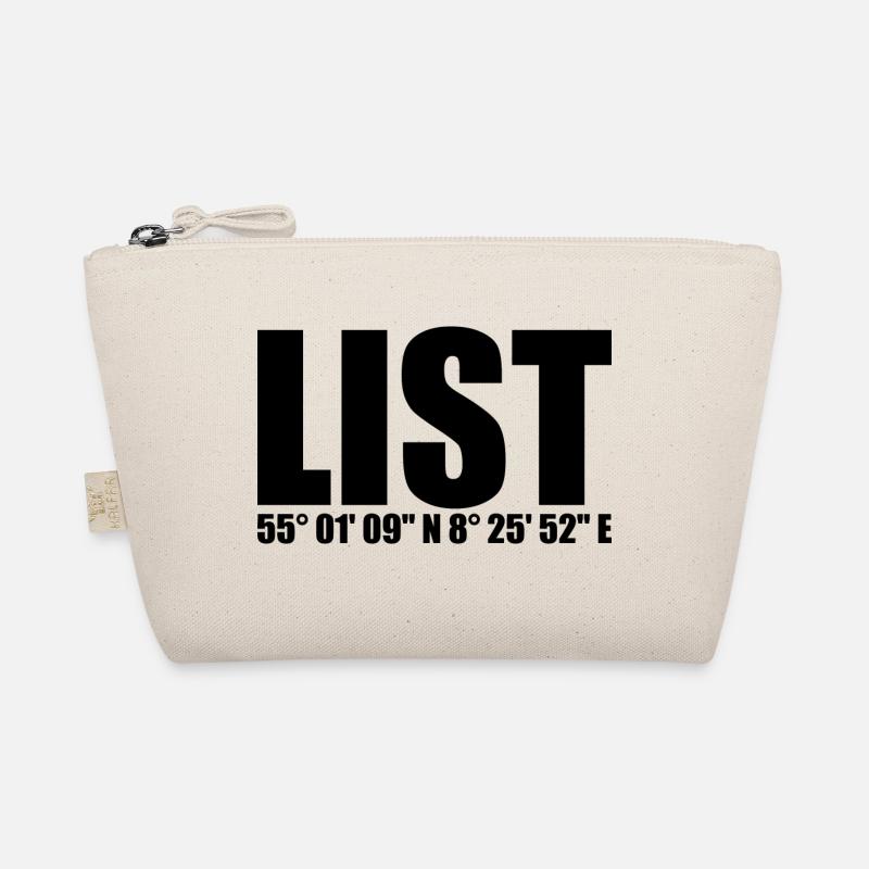 List Coordinates Organic Pouch