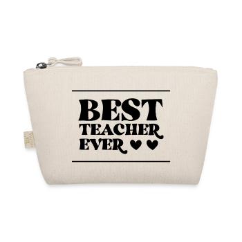 Best teacher / Bester Lehrer - Organic Pouch - nature - Front