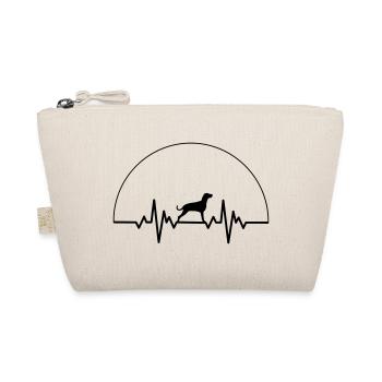 Heartbeat Weimaraner - Organic Pouch - nature - Front