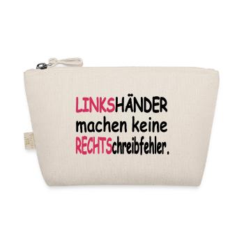 LINKShänder machen keine RECHTSchreibfehler - Bio-Täschchen - Natur - Vorne