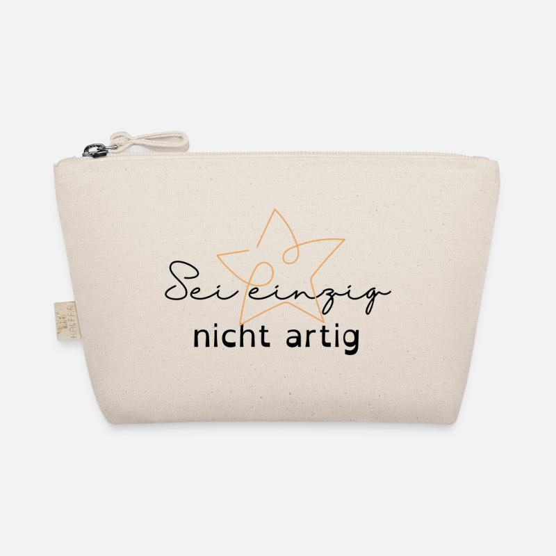 Sei einzig nicht artig - Bio-Täschchen - Natur