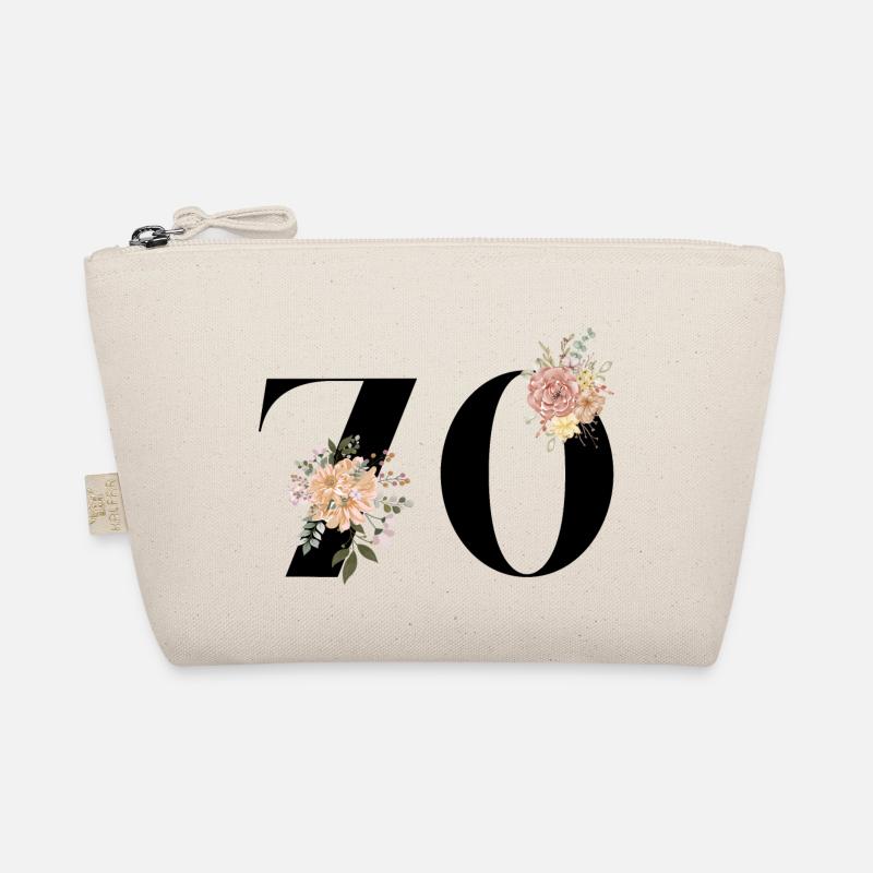 70e anniversaire fleuris (Cadeau de 70 ans) Trousse biologique