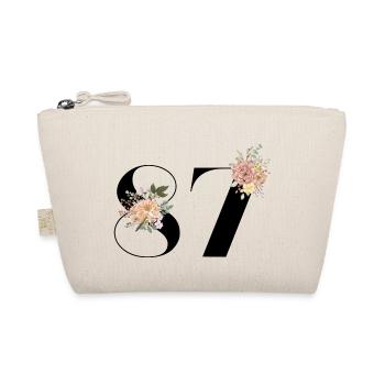 87e anniversaire fleuris (Cadeau de 87 ans) - Trousse biologique - nature - Devant
