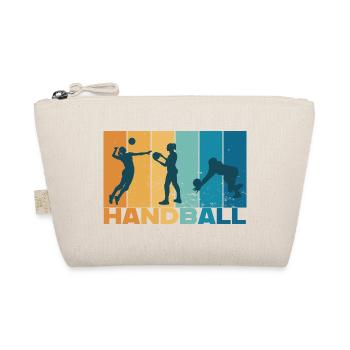 Handball Handballer Vintage Geschenk - Bio-Täschchen - Natur - Vorne