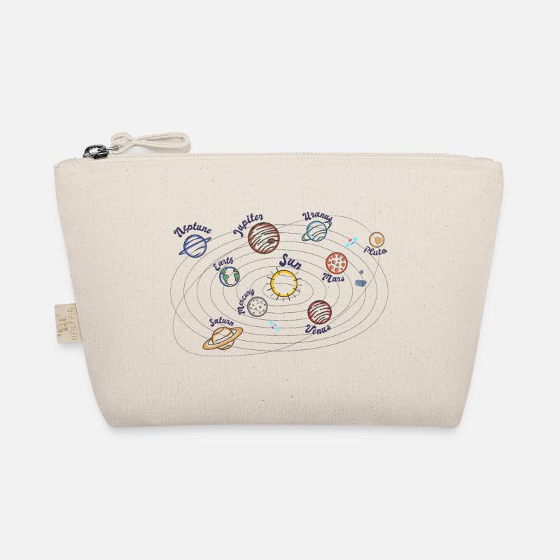 Solar System Planets Kids Knowledge Outer Space Organic Pouch