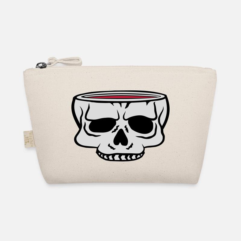 Cartoon Skull Cup Horreur Trousse biologique