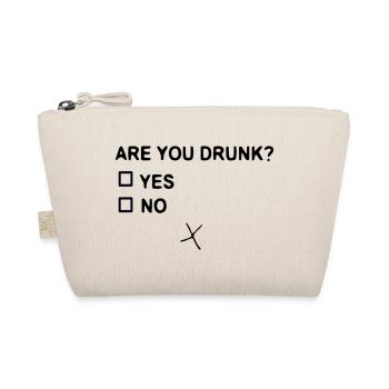 ARE YOU DRUNK? - Organic Pouch - nature - Front