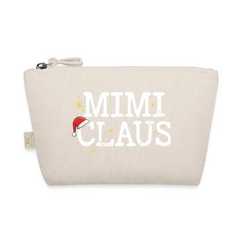 Mimi Claus: Festive Hat Logo - Organic Pouch - nature - Front