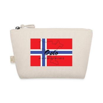 Oslo - Hauptstadt mit GPS & Flagge - Bio-Täschchen - Natur - Vorne