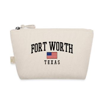 Fort Worth Texas USA Flaggenmotiv - Bio-Täschchen - Natur - Vorne