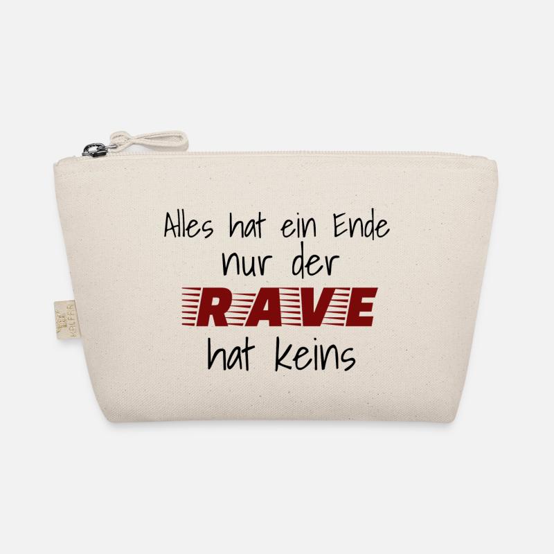 Alles hat ein Ende nur der Rave hat keins - Bio-Täschchen - Natur