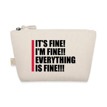 everything is fine Zitat - Bio-Täschchen - Natur - Vorne