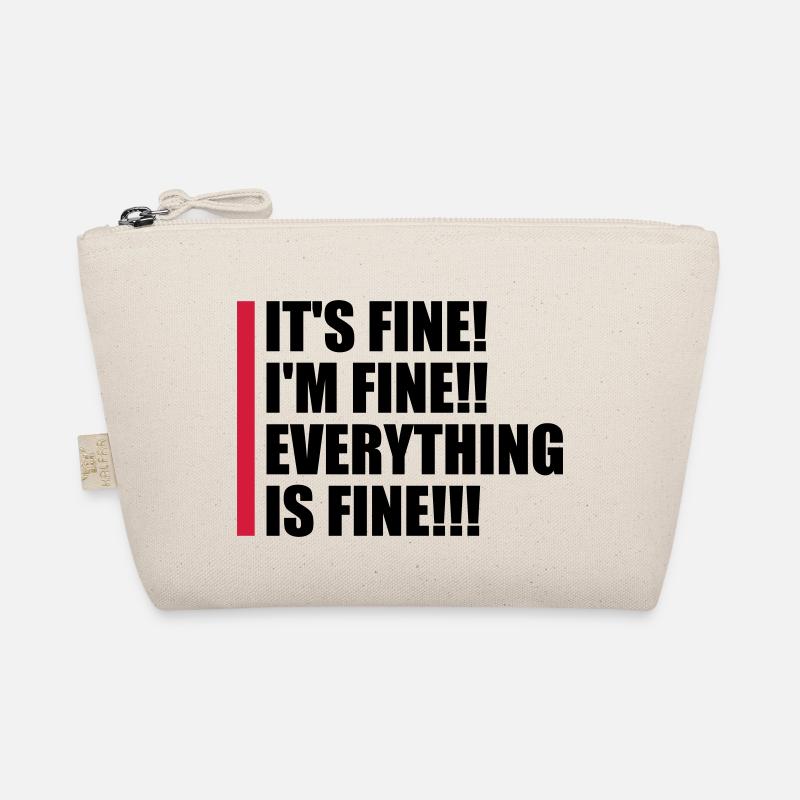 everything is fine Zitat Bio-Täschchen