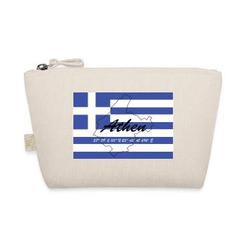 Athen - Hauptstadt mit GPS & Flagge - Bio-Täschchen - Natur - Vorne