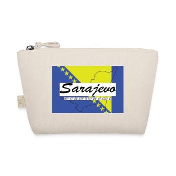Sarajevo - Hauptstadt mit GPS & Flagge - Bio-Täschchen - Natur - Vorne