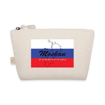 Moskau - Hauptstadt mit GPS & Flagge - Bio-Täschchen - Natur - Vorne