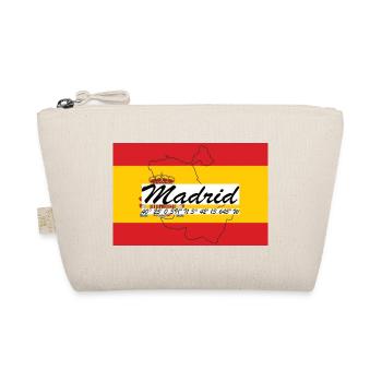 Madrid - Hauptstadt mit GPS & Flagge - Bio-Täschchen - Natur - Vorne