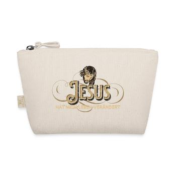 Jesus Lebensverändert Vintage Stil - Bio-Täschchen - Natur - Vorne