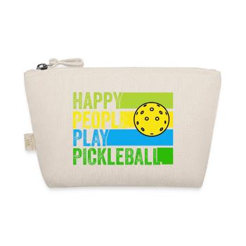 Happy People Play Pickleball - Organic Pouch - nature - Front