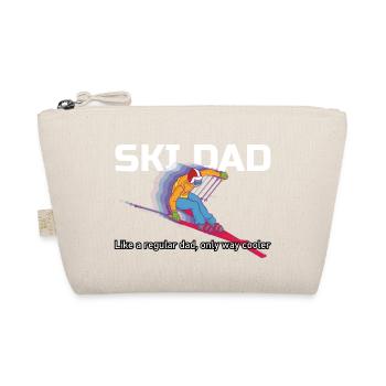Lustiges Skifahrer und Apreski Design Ski Urlaub - Bio-Täschchen - Natur - Vorne