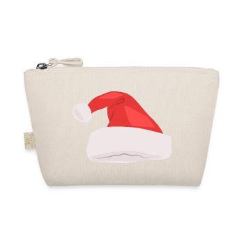Weihnachtsmütze - Bio-Täschchen - Natur - Vorne