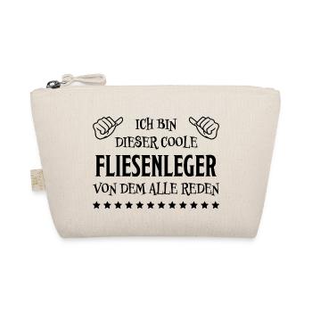 Fliesenleger Lustig Spruch Job Bodenleger Geschenk - Bio-Täschchen - Natur - Vorne