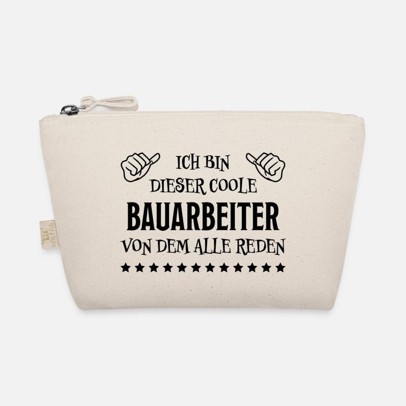 Bauarbeiter Lustiger Spruch Bauarbeiter Geschenk - Bio-Täschchen - Natur