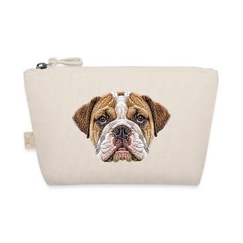 Visage de bouledogue anglais - Trousse biologique - nature - Devant
