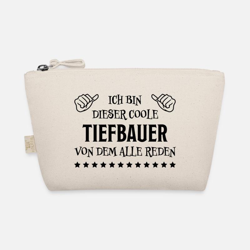 Tiefbauer Beruf Lustiger Spruch Tiefbauer Geschenk Bio-Täschchen