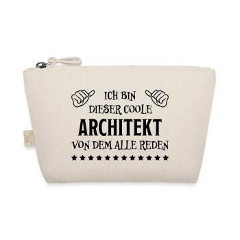 Architekt Spruch Architektur Architekt Geschenk - Bio-Täschchen - Natur - Vorne