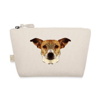 tolle geschenkideen, Jack russel terrier gesicht - Bio-Täschchen - Natur - Vorne