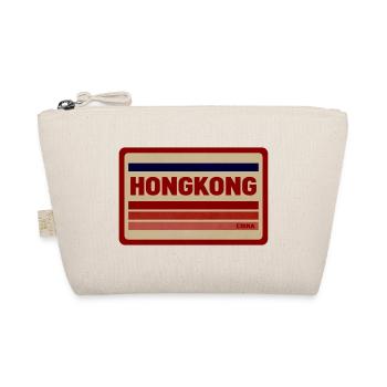 Hongkong Retro Schild - Bio-Täschchen - Natur - Vorne