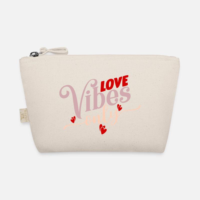 love vibes only - Bio-Täschchen - Natur