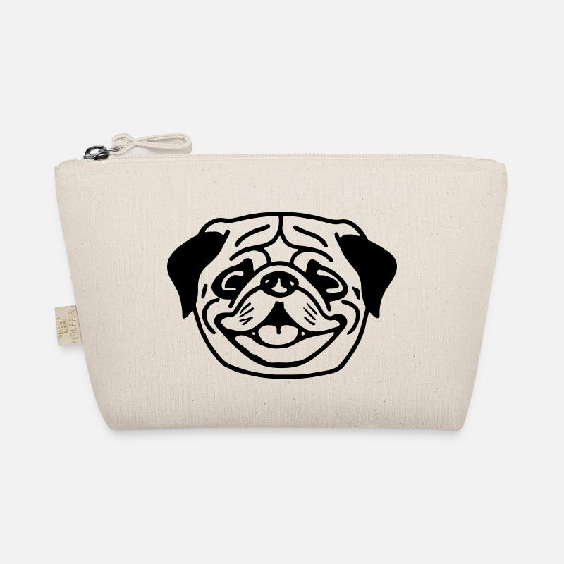 Mops Hund Geschenkidee Vektor Bio-Täschchen