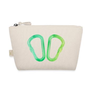 Retro Graphic Climbing Bouldering Rock Climber Mou - Bio-Täschchen - Natur - Vorne