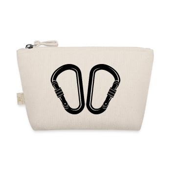 Retro Graphic Climbing Bouldering Rock Climber Mou - Bio-Täschchen - Natur - Vorne