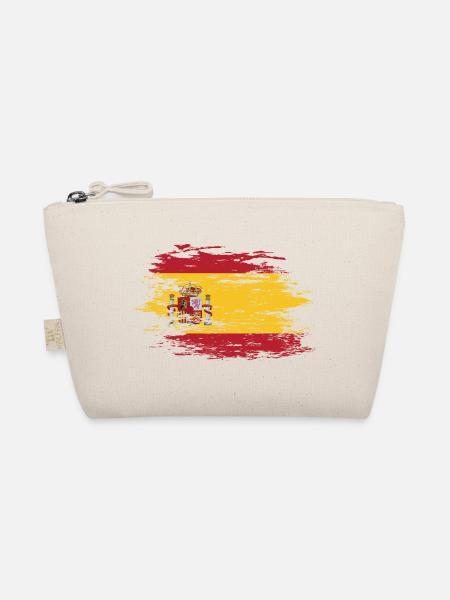Spanien Flagge used - Bio-Täschchen - Natur