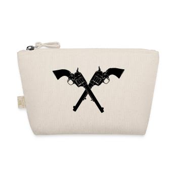 Two crossed colt army Revolver Colt 45 - Organic Pouch - nature - Front