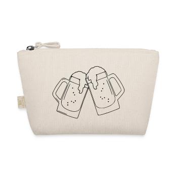 Beer Drawing Party Celebrations Black - Organic Pouch - nature - Front